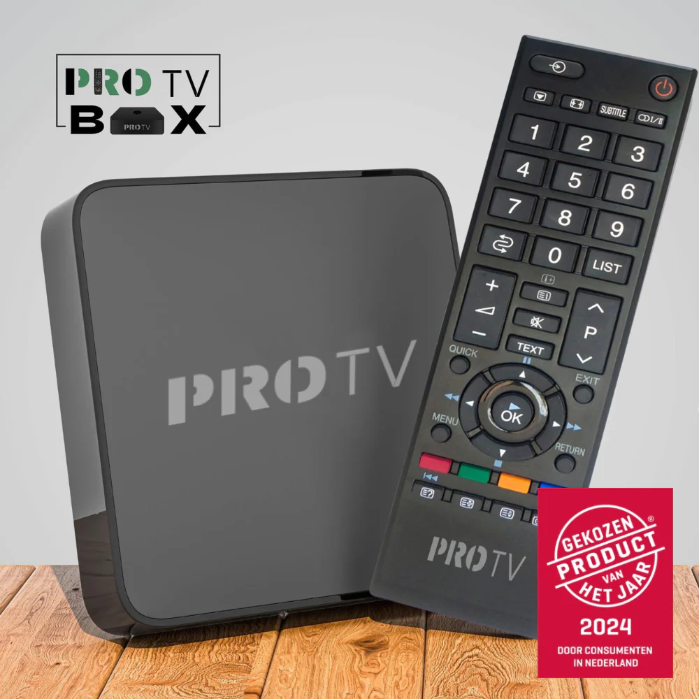 PRO-TV Box + jaarabonnement met afstandsbediening en bonus